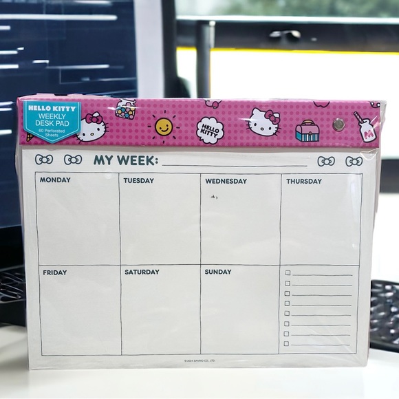 NEW Hello Kitty Weekly Desk Pad - 60
Perforated Sheets - Picture 1 of 1